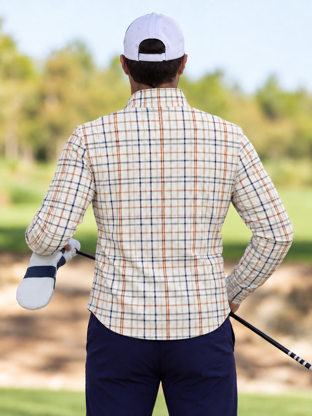 Harbor Check Golf Quarter-Zip Pullover