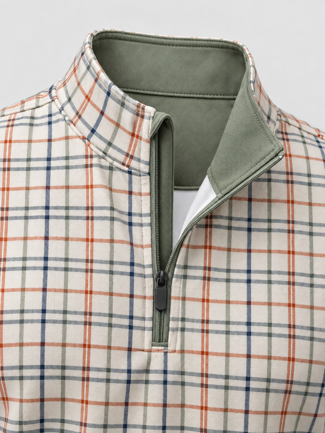 Harbor Check Golf Quarter-Zip Pullover