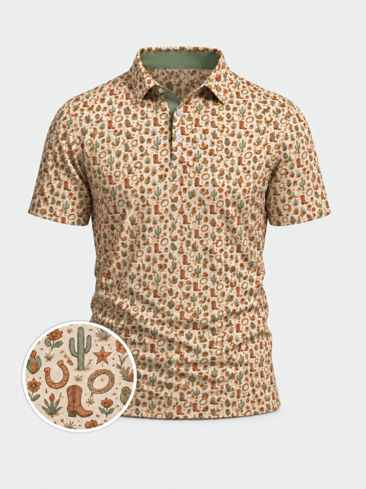 Desert Bloom Western Polo