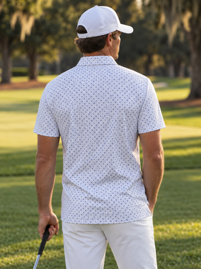 Crossed Clubs Performance Golf Polo