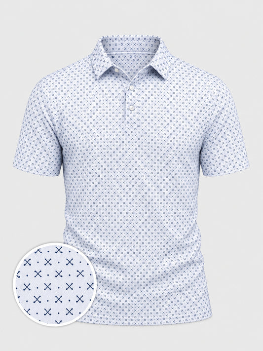Crossed Clubs Performance Golf Polo