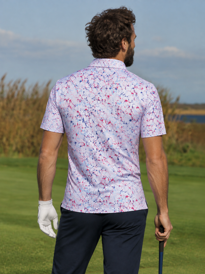 Paint Splash Performance Golf Polo