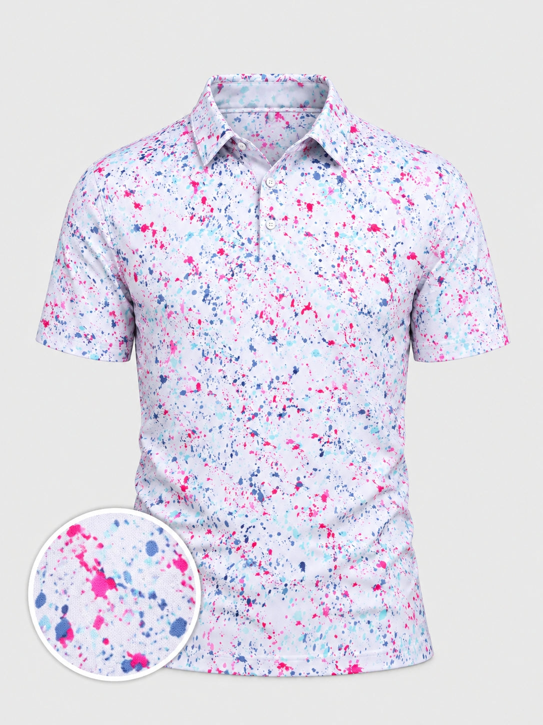 Paint Splash Performance Golf Polo