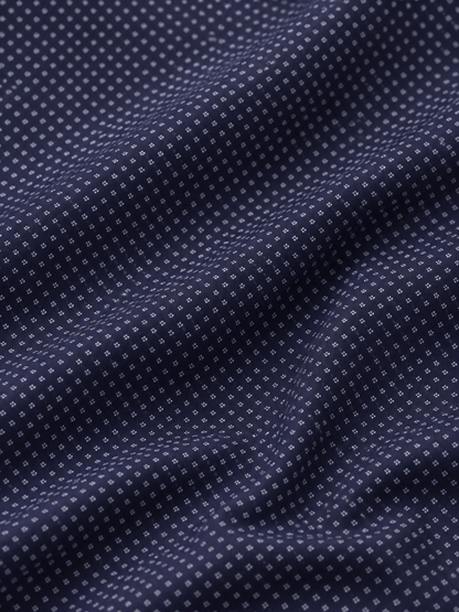 Navy Micro Dot Performance Golf Polo