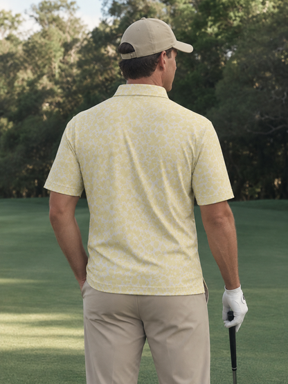 Sunny Bloom Performance Golf Polo