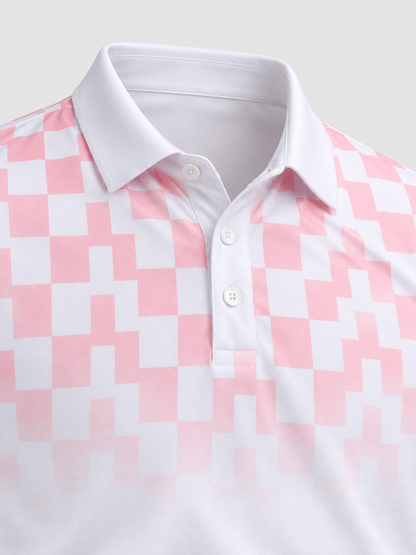 Blush Fairway Fade Performance Polo