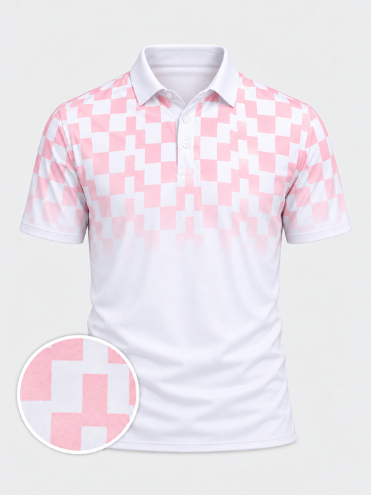 Blush Fairway Fade Performance Polo