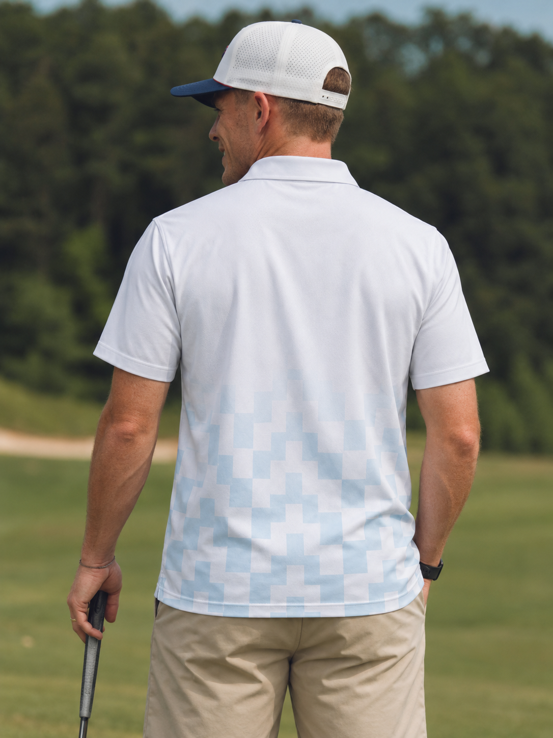 Sky Fairway Fade Performance Polo