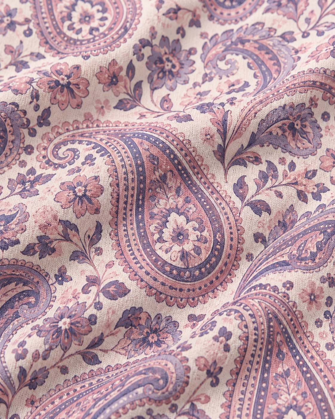 Blush Paisley Golf Polo