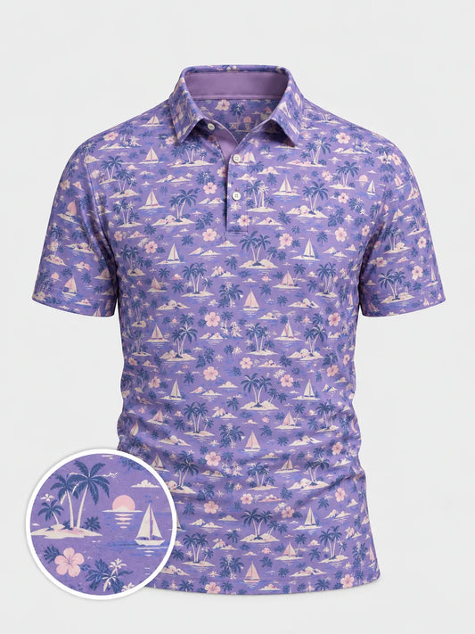 Lavender Island Golf Polo