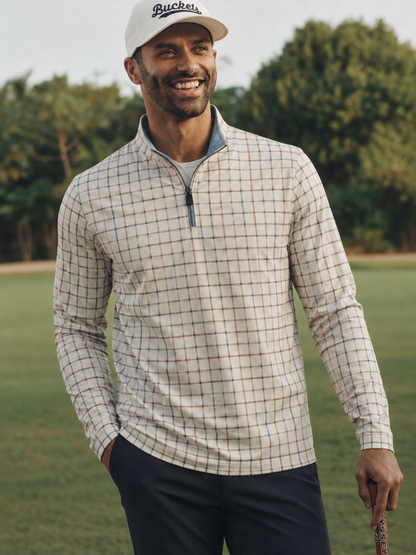 Heritage Check Golf Quarter-Zip Pullover