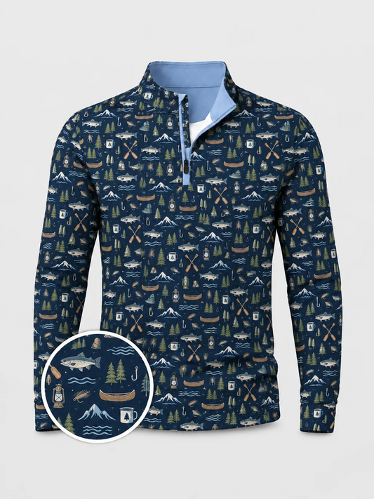 Lake & Pine Fishing Quarter-Zip Pullover