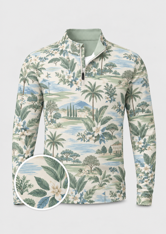Botanical Links Quarter-Zip Pullover