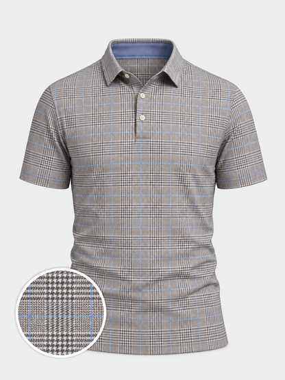 Windsor Plaid Performance Golf Polo