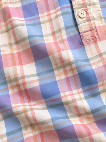 Resort Plaid Performance Golf Polo