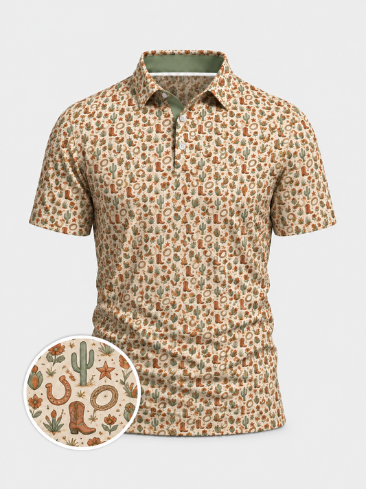 Desert Bloom Western Polo