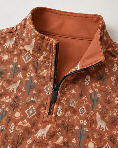 Desert Moon Southwest Quarter-Zip Pullover
