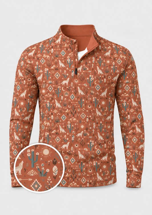 Desert Moon Southwest Quarter-Zip Pullover
