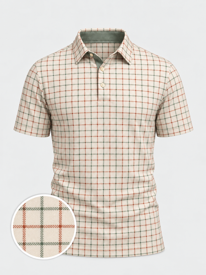 Fairway Check Performance Golf Polo