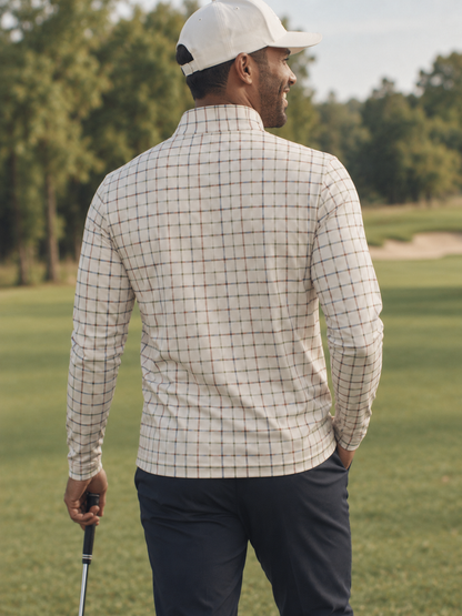 Heritage Check Golf Quarter-Zip Pullover